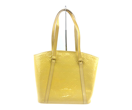 LOUIS VUITTON ルイ・ヴィトン M91743 モノグラム ヴェルニ アヴァロン MM イエロー系【中古】