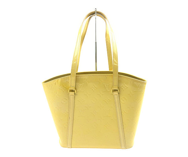 LOUIS VUITTON ルイ・ヴィトン M91743 モノグラム ヴェルニ アヴァロン MM イエロー系【中古】