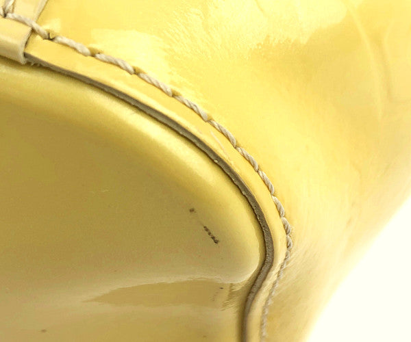 LOUIS VUITTON ルイ・ヴィトン M91743 モノグラム ヴェルニ アヴァロン MM イエロー系【中古】