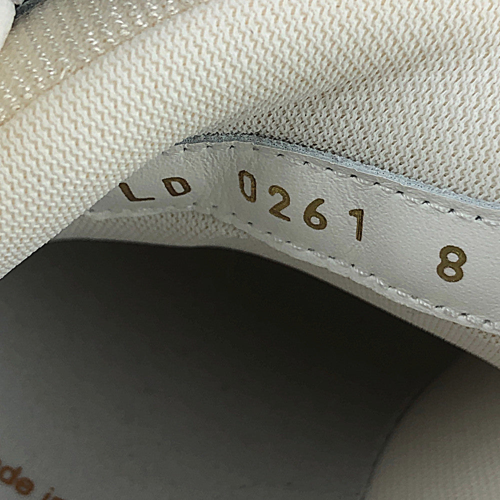 LOUIS VUITTON ルイ・ヴィトン 21AW 1A996C LV トレイナー ライン スニーカー メタリックレザー シルバー系 ライトブラウン系 8【極上美品】【中古】