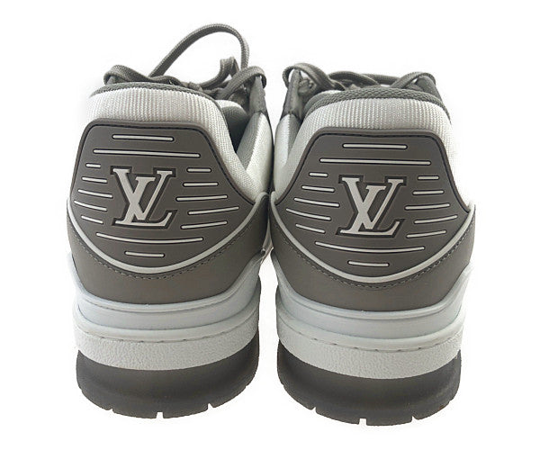 LOUIS VUITTON ルイ・ヴィトン 1A9VOS LV トレイナー ライン スニーカー ホワイト×グレー ホワイト系 グレー系 8【美品】【中古】
