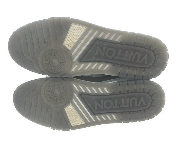 LOUIS VUITTON ルイ・ヴィトン 1A9VOS LV トレイナー ライン スニーカー ホワイト×グレー ホワイト系 グレー系 8【美品】【中古】