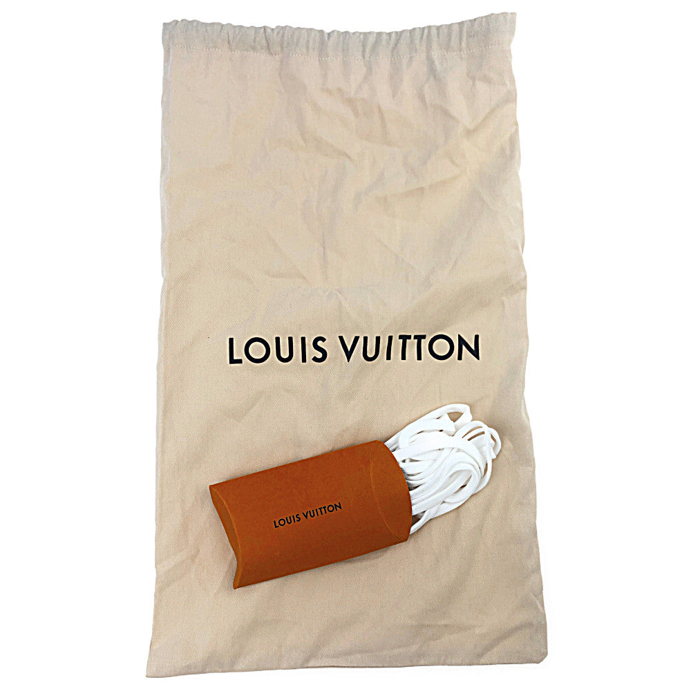 LOUIS VUITTON ルイ・ヴィトン 1A9VOS LV トレイナー ライン スニーカー ホワイト×グレー ホワイト系 グレー系 8【美品】【中古】