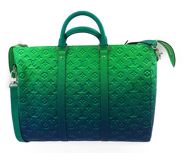 LOUIS VUITTON ルイ・ヴィトン 22SS M59688 キーポルトート トリヨン イリュージョンレザー ライトグリーン×ブルー系【極上美品】【中古】