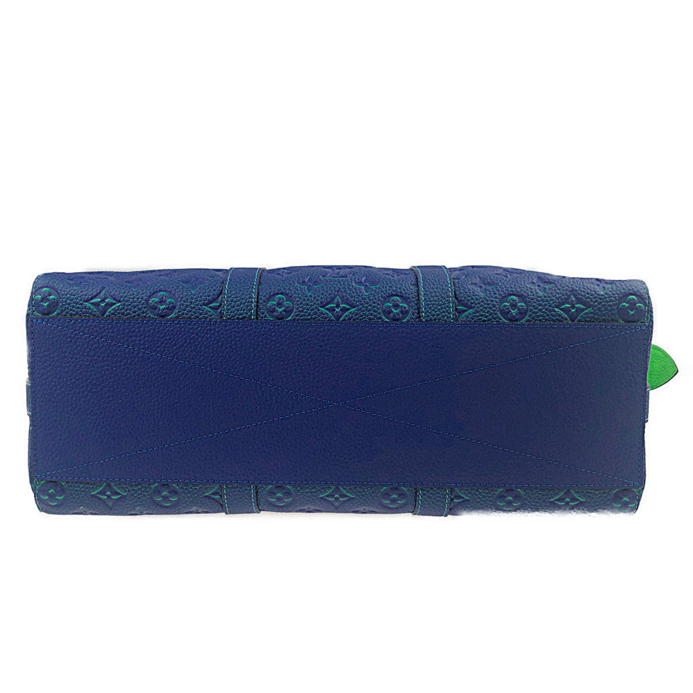 LOUIS VUITTON ルイ・ヴィトン 22SS M59688 キーポルトート トリヨン イリュージョンレザー ライトグリーン×ブルー系【極上美品】【中古】