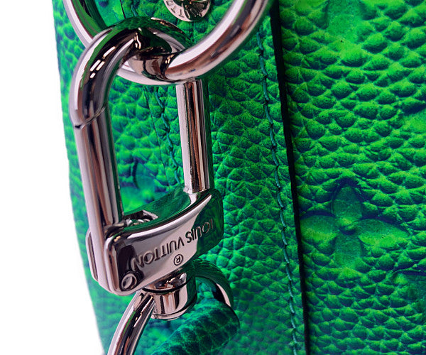LOUIS VUITTON ルイ・ヴィトン 22SS M59688 キーポルトート トリヨン イリュージョンレザー ライトグリーン×ブルー系【極上美品】【中古】