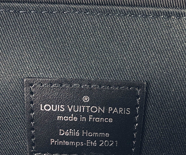 LOUIS VUITTON ルイ・ヴィトン N50039 ダミエ ディストーテッド クリストファー PM バックパック ブラック×ホワイト系【極上美品】【中古】