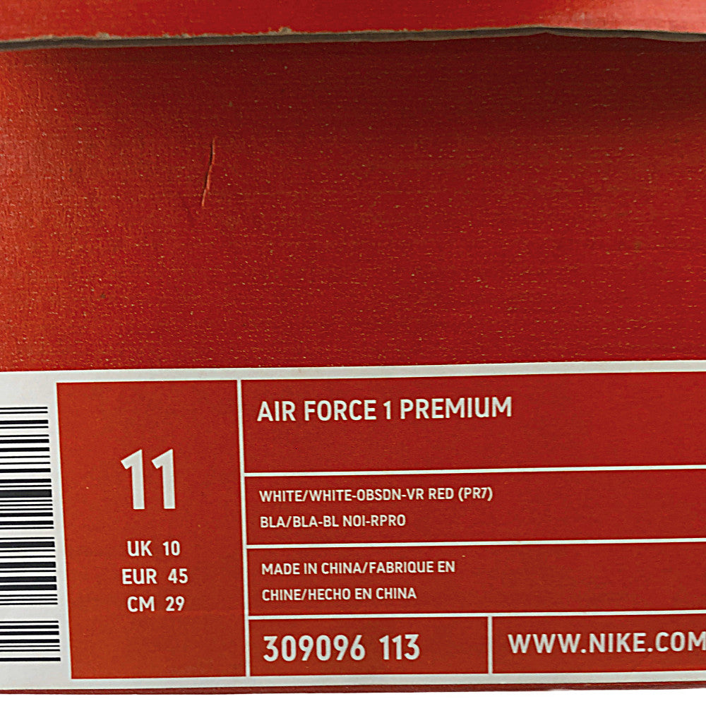 NIKE ナイキ 309096-113 AIR FORCE 1 LOW PREMIUM PUERTO RICO 7 エアフォース 1 ロー プレミアム プエルトリコ セブン スニーカー ホワイト系 29cm【新古品】【未使用】【中古】