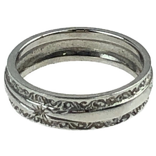 SAAD サード 太陽神 刻印 リング シルバー系【中古】