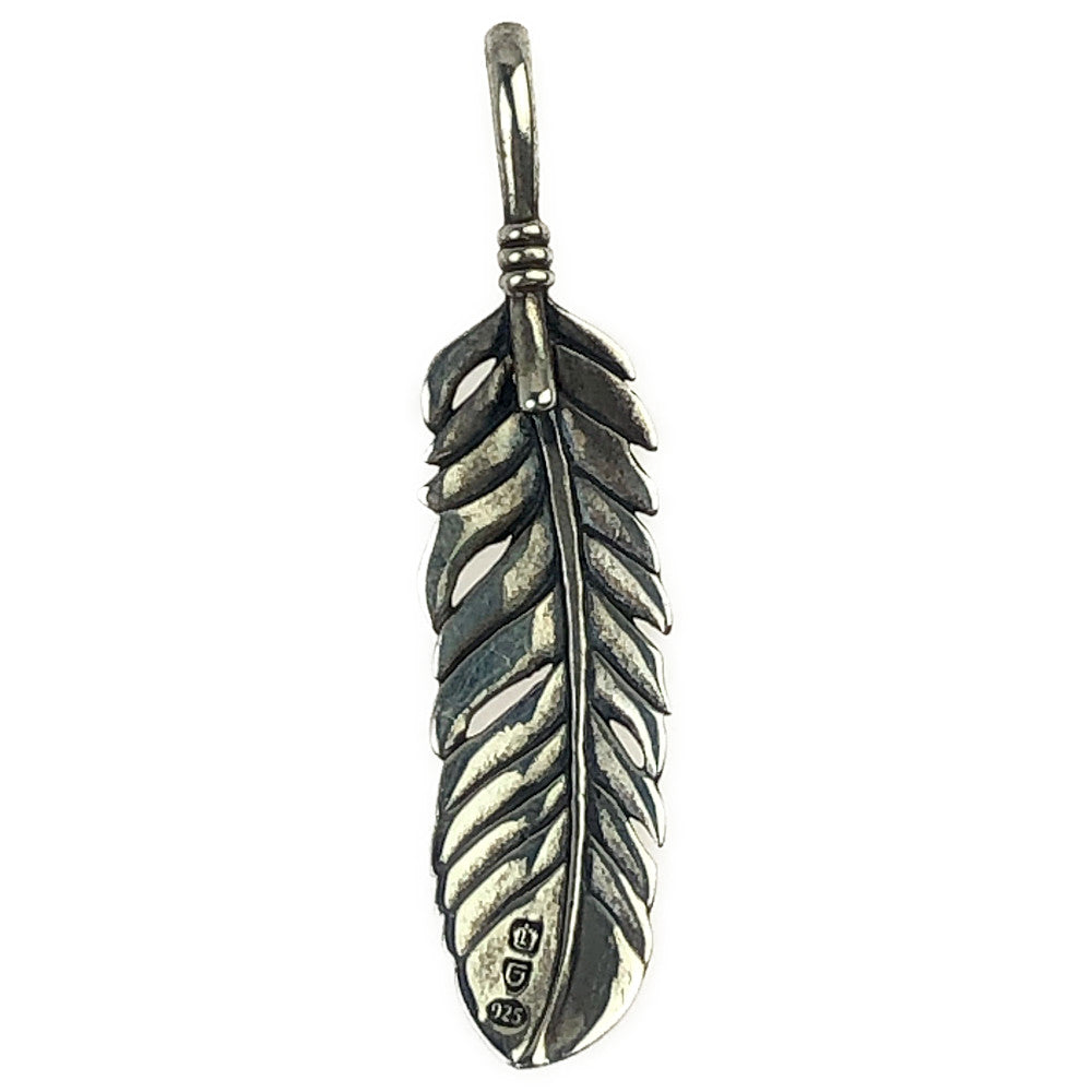GARNI ガルニ ラグフェザーペンダントトップ ラージ シルバー系【中古】