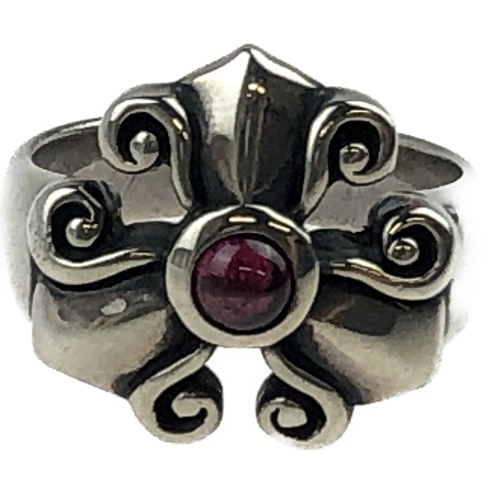 A&G エーアンドジー ストーン付き リング シルバー系【中古】