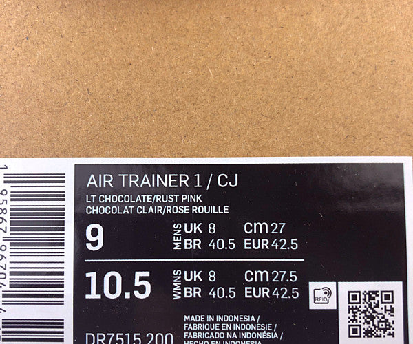 NIKE ナイキ DR7515-200 未使用品 Travis Scott CACT.US CORP Air Trainer 1 SP トラヴィススコット エアトーレーナー ブラウン系 9【極上美品】【中古】