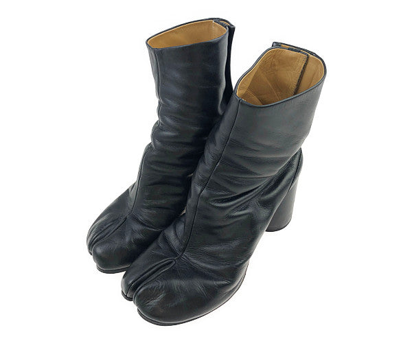 MAISON MARGIELA メゾンマルジェラ 17AW S58WU0136 足袋 タビ ヒールブーツ ブラック系 38【中古】