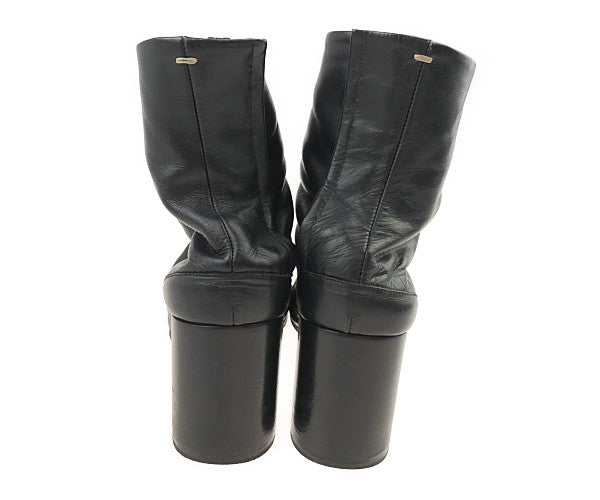 MAISON MARGIELA メゾンマルジェラ 17AW S58WU0136 足袋 タビ ヒールブーツ ブラック系 38【中古】
