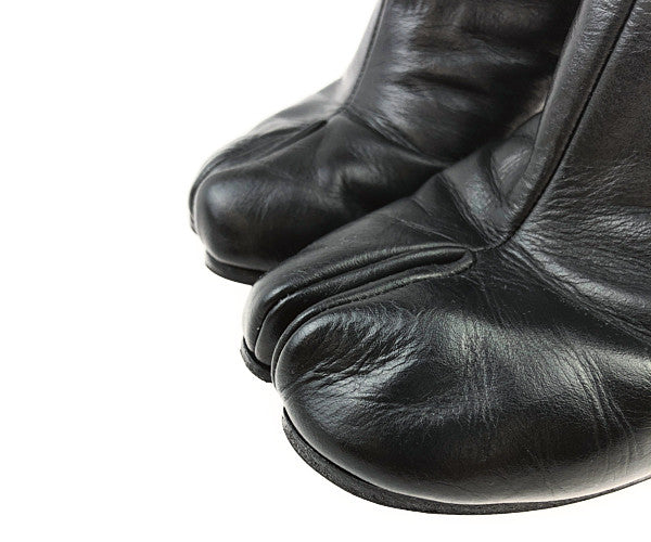 MAISON MARGIELA メゾンマルジェラ 17AW S58WU0136 足袋 タビ ヒールブーツ ブラック系 38【中古】
