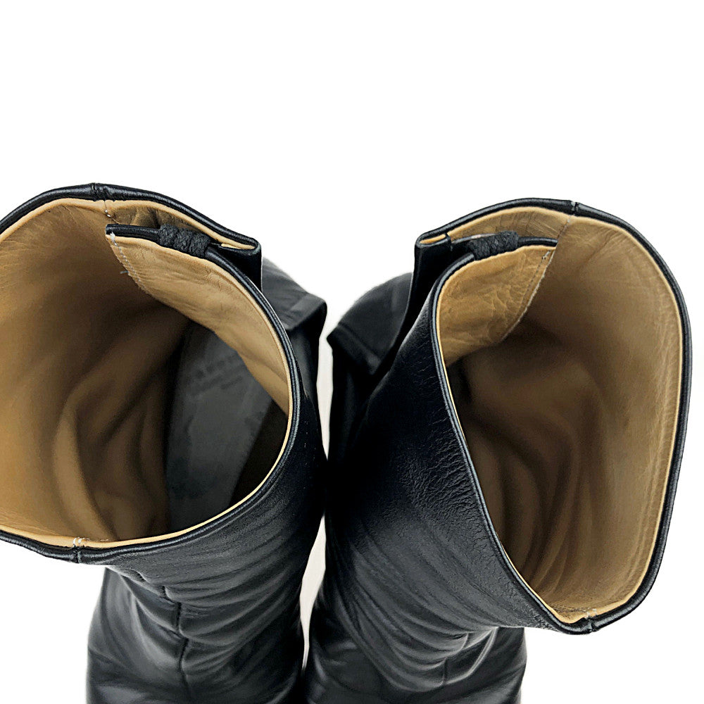 MAISON MARGIELA メゾンマルジェラ 17AW S58WU0136 足袋 タビ ヒールブーツ ブラック系 38【中古】