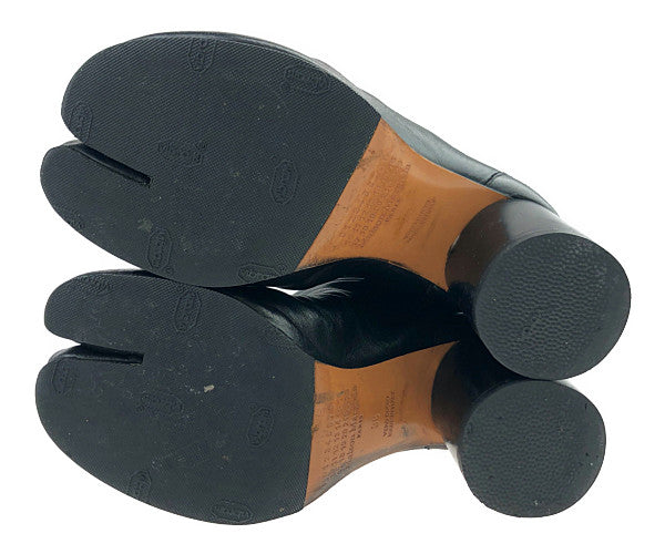 MAISON MARGIELA メゾンマルジェラ 17AW S58WU0136 足袋 タビ ヒールブーツ ブラック系 38【中古】