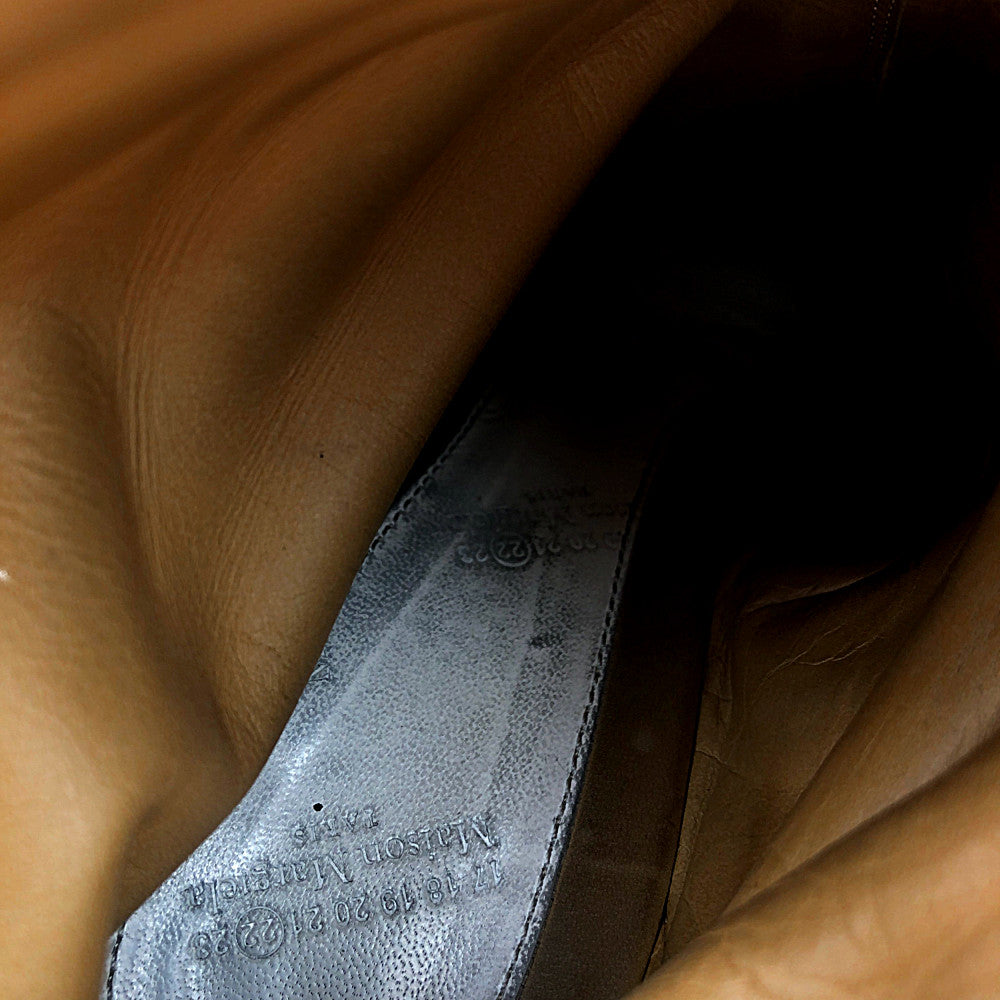 MAISON MARGIELA メゾンマルジェラ 17AW S58WU0136 足袋 タビ ヒールブーツ ブラック系 38【中古】