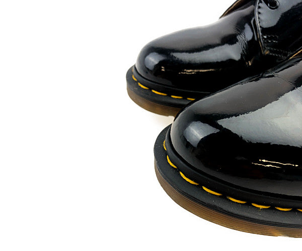 Dr.Martens ドクターマーチン CORE 1461 3EYE SHOE パテント 3ホール シューズ  ブラック系 38【中古】