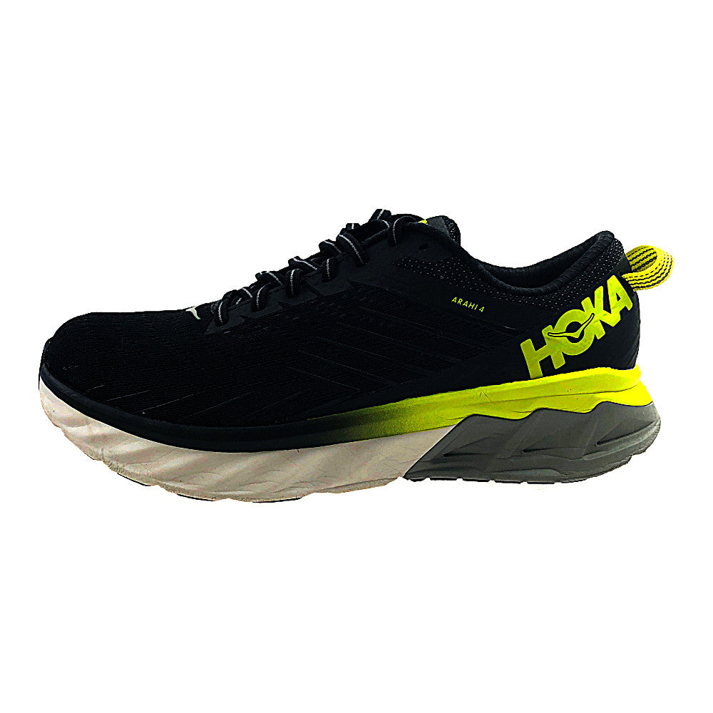 HOKA ONE ONE ホカ オネオネ 1106473 M ARAHI 4 アラヒ ランニング シューズ ブラック系 イエロー系 26.5【中古】