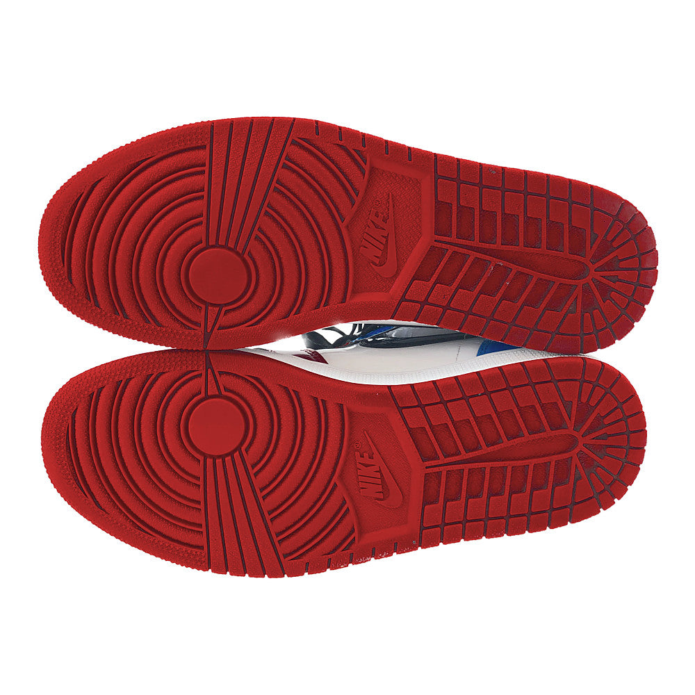 NIKE ナイキ CK5666-100 AIR JORDAN 1 RETRO HIGH OG FEARLESS エアジョーダン1 フィアレス ホワイト系 レッド系 ライトブルー系 27.5㎝【美品】【中古】