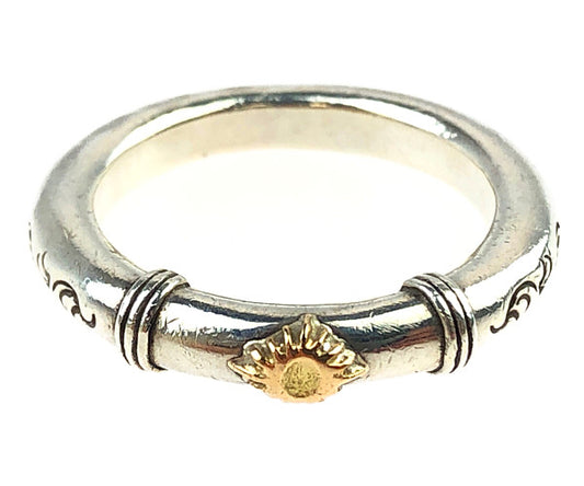 ARIZONA FREEDOM アリゾナフリーダム K18 太陽神 唐草 ノット リング シルバー系【中古】