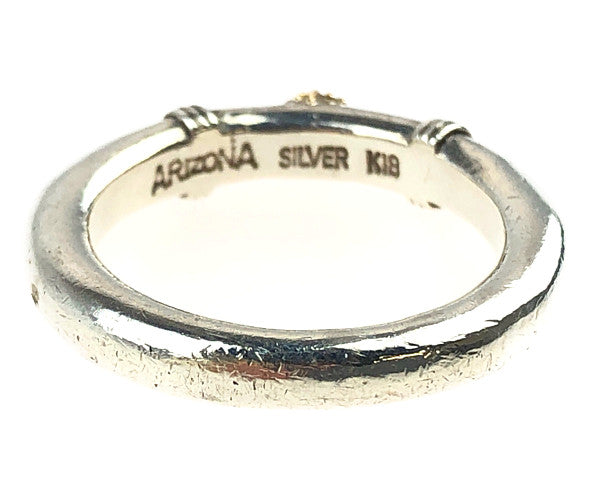 ARIZONA FREEDOM アリゾナフリーダム K18 太陽神 唐草 ノット リング シルバー系【中古】