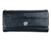 CHROME HEARTS クロムハーツ（原本有） JUDY ウォレット クロスボタン ２つ折り 長財布 ブラック系【中古】