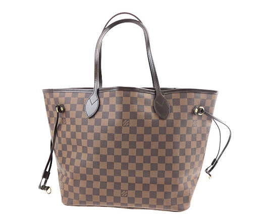 LOUIS VUITTON ルイ・ヴィトン N51105 ネヴァーフルMM ダミエ エベヌ トートバッグ  ブラウン系【美品】【中古】