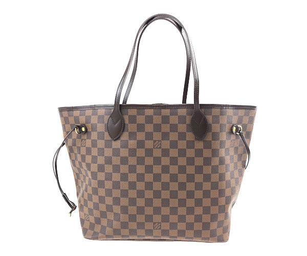 LOUIS VUITTON ルイ・ヴィトン N51105 ネヴァーフルMM ダミエ エベヌ トートバッグ  ブラウン系【美品】【中古】
