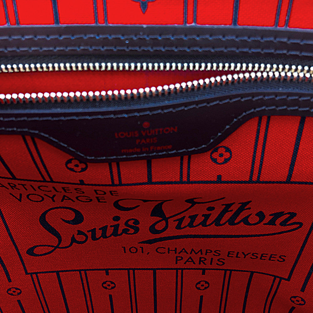 LOUIS VUITTON ルイ・ヴィトン N51105 ネヴァーフルMM ダミエ エベヌ トートバッグ  ブラウン系【美品】【中古】