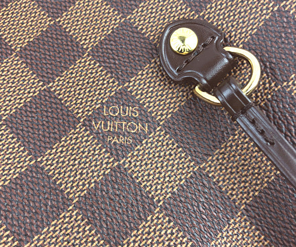 LOUIS VUITTON ルイ・ヴィトン N51105 ネヴァーフルMM ダミエ エベヌ トートバッグ  ブラウン系【美品】【中古】