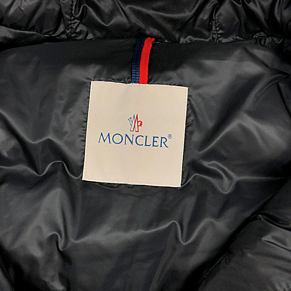 MONCLER モンクレール 20AW Gebroulaz 1 ジェブルラッズ ラムレザー ダウン ジャケット ブラック系 1【中古】