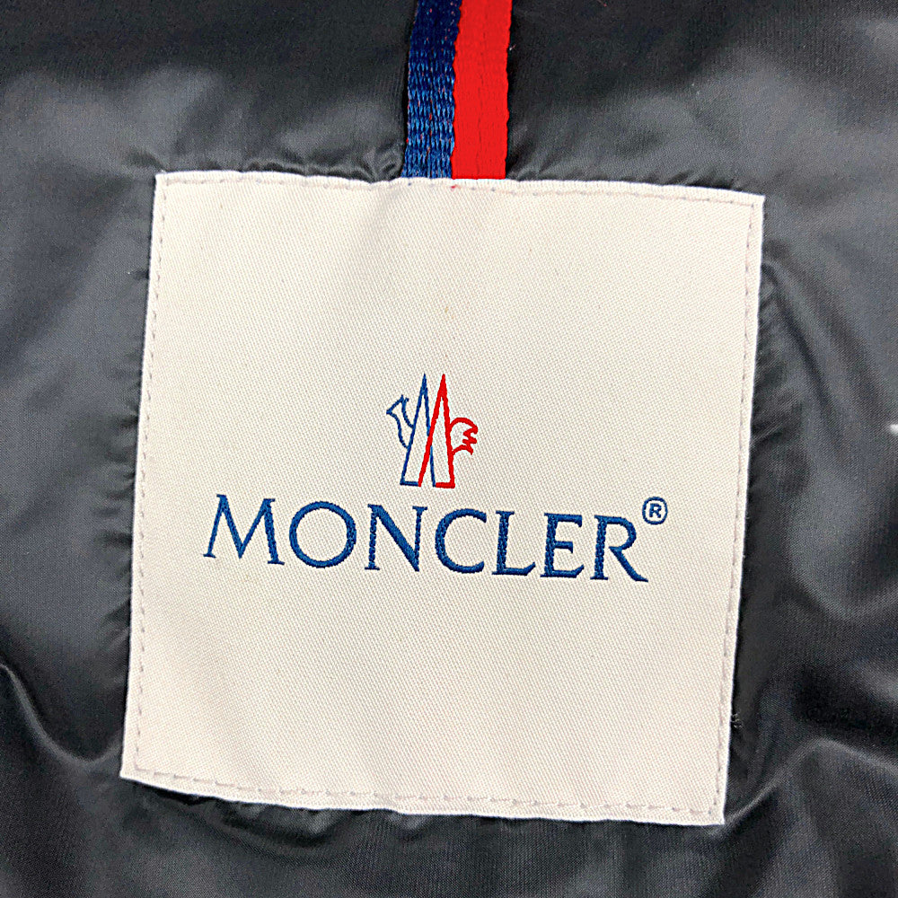 MONCLER モンクレール 20AW Gebroulaz 1 ジェブルラッズ ラムレザー ダウン ジャケット ブラック系 1【中古】