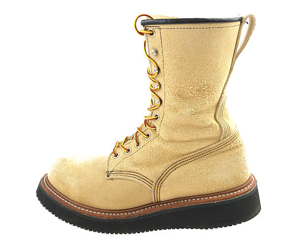 RED WING レッドウィング 8211 LOGGER スエード ロガー ブーツ ビブラム 2021 ブラック ソール カスタム ブーツ ベージュ系 27cm【中古】