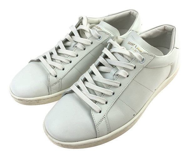SAINT LAURENT サンローラン 315485 AQ100 ローカット スニーカー ホワイト系 39【中古】
