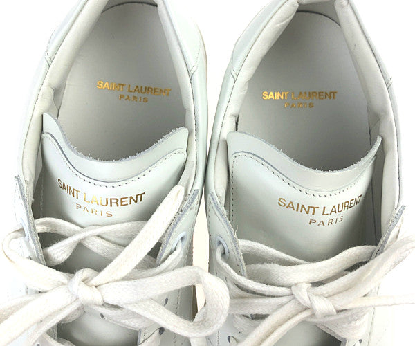 SAINT LAURENT サンローラン 315485 AQ100 ローカット スニーカー ホワイト系 39【中古】