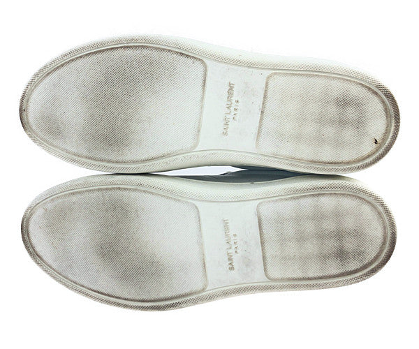 SAINT LAURENT サンローラン 315485 AQ100 ローカット スニーカー ホワイト系 39【中古】