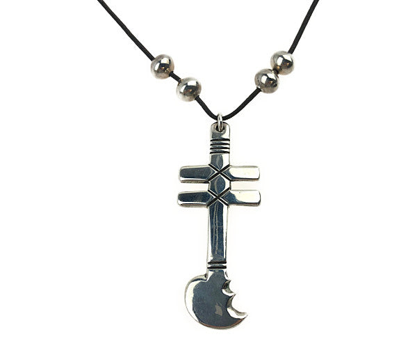 Cippy Crazy Horse シッピークレイジーホース コチティ族 ブロークンハート ネックレス インディアンジュエリー シルバー系【中古】