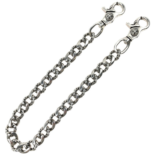 CHROME HEARTS クロムハーツ（原本有） 2クリップ ロング ファンシー ウォレットチェーン シルバー系【中古】