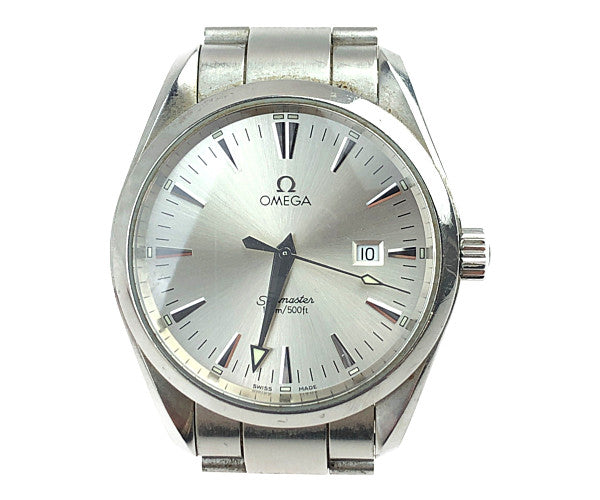 OMEGA オメガ 2518.30 シーマスターアクアテラ SS QZ シルバー文字盤 クォーツ シルバー系【中古】