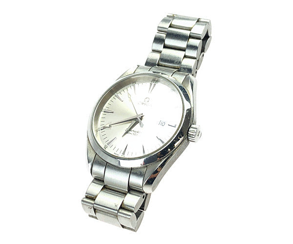 OMEGA オメガ 2518.30 シーマスターアクアテラ SS QZ シルバー文字盤