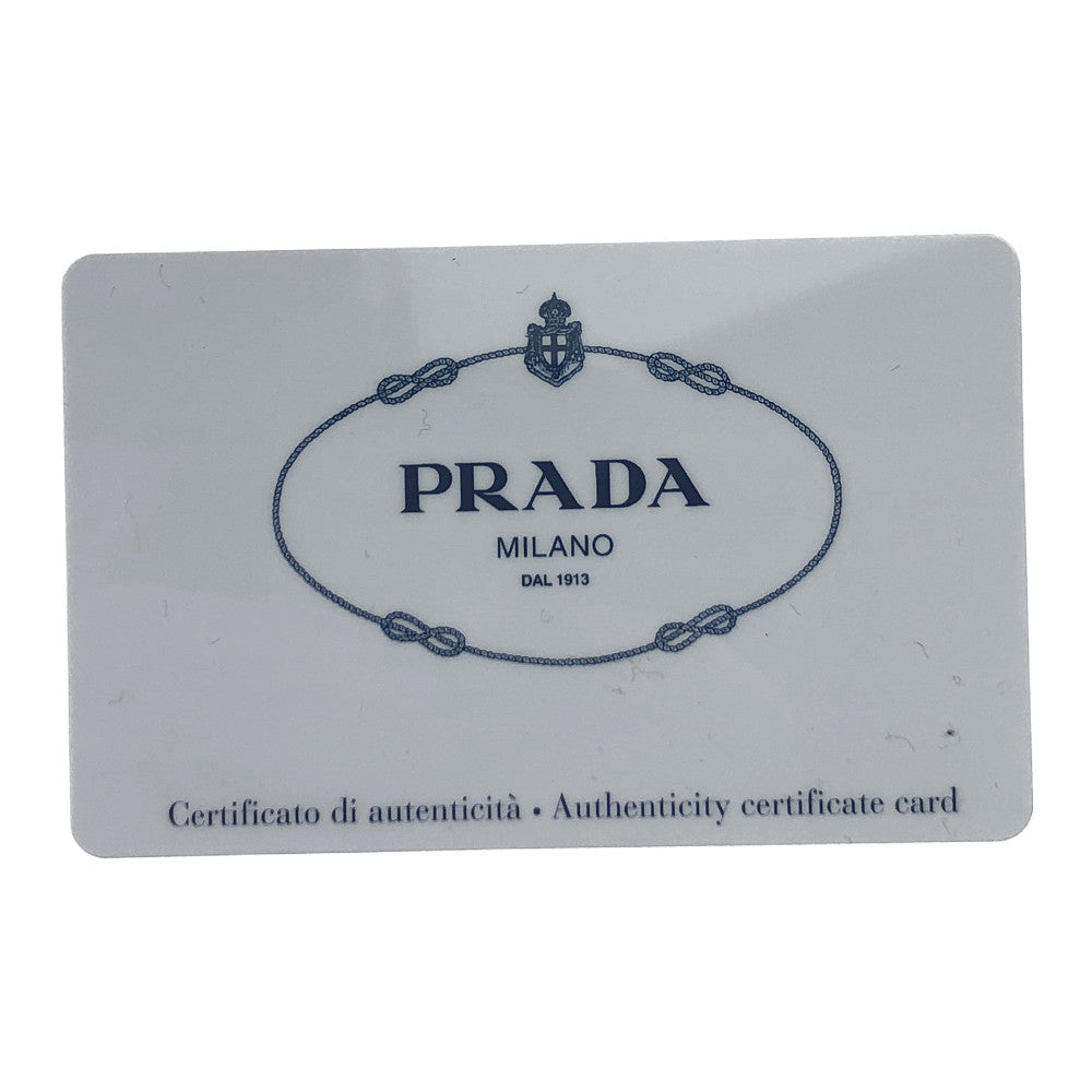 PRADA プラダ 1BE032 サフィアーノ レザー 巾着 ロゴ 2way バケット ハンド ショルダー バッグ ブラック系【中古】