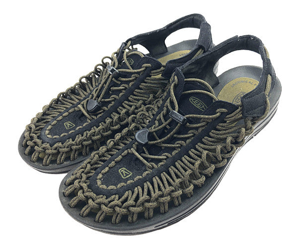 KEEN キーン 1023053 UNEEK ユニーク スポーツ サンダル  ブラック系 カーキ系 26.5cm【中古】