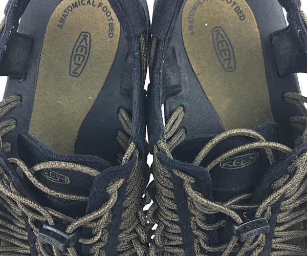 KEEN キーン 1023053 UNEEK ユニーク スポーツ サンダル  ブラック系 カーキ系 26.5cm【中古】