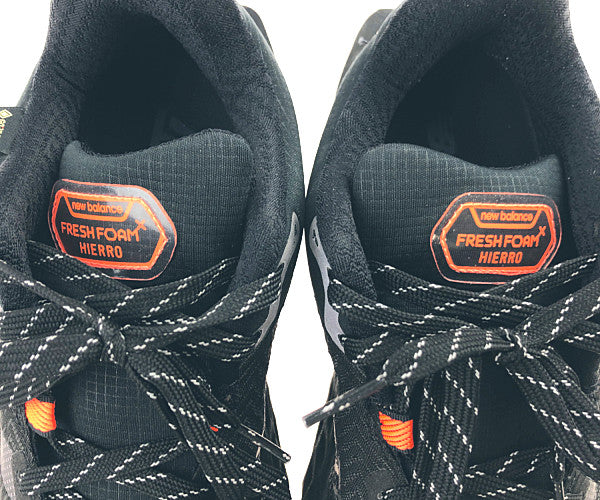 NEW BALANCE ニューバランス MTHIERX6  FRESH FOAM HIERRO v6 ヒエロ GORE-TEX ゴアテックス トレイル ランニング シューズ ブラック系 27cm【中古】