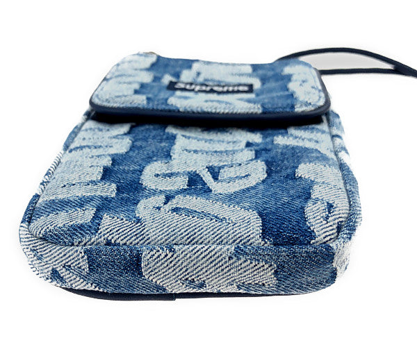 Supreme シュプリーム 22SS Fat Tip Jacquard Denim Neck Pouch ファット チップ ジャガード デニム ネック ポーチ ライトブルー系【新古品】【未使用】【中古】
