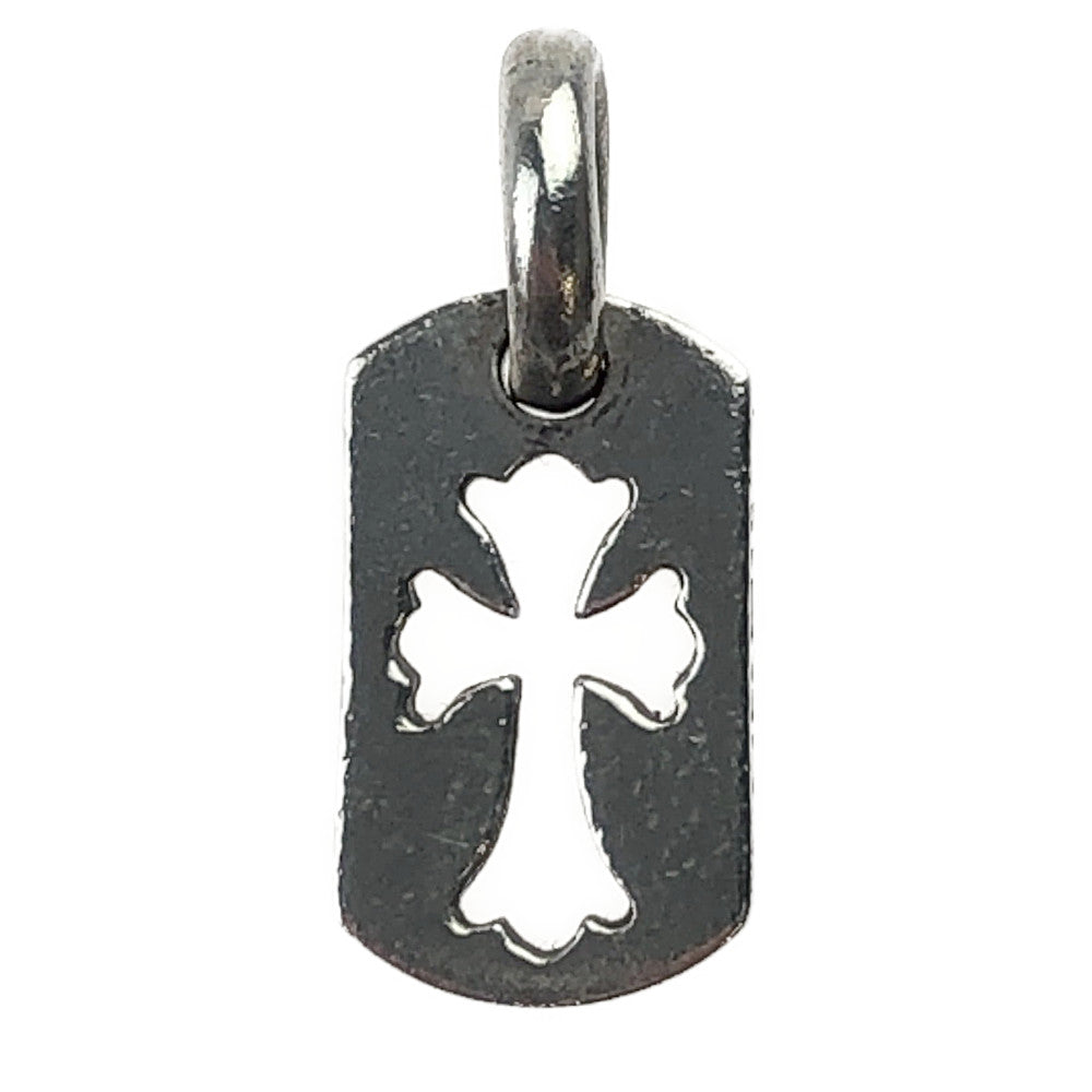 CHROME HEARTS クロムハーツ（原本有） TOG TG TNY CO CRS タイニーカットアウトクロス ドッグタグ チャーム  シルバー系【中古】