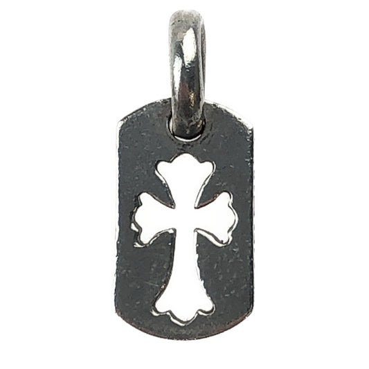 CHROME HEARTS クロムハーツ（原本有） TOG TG TNY CO CRS タイニーカットアウトクロス ドッグタグ チャーム  シルバー系【中古】