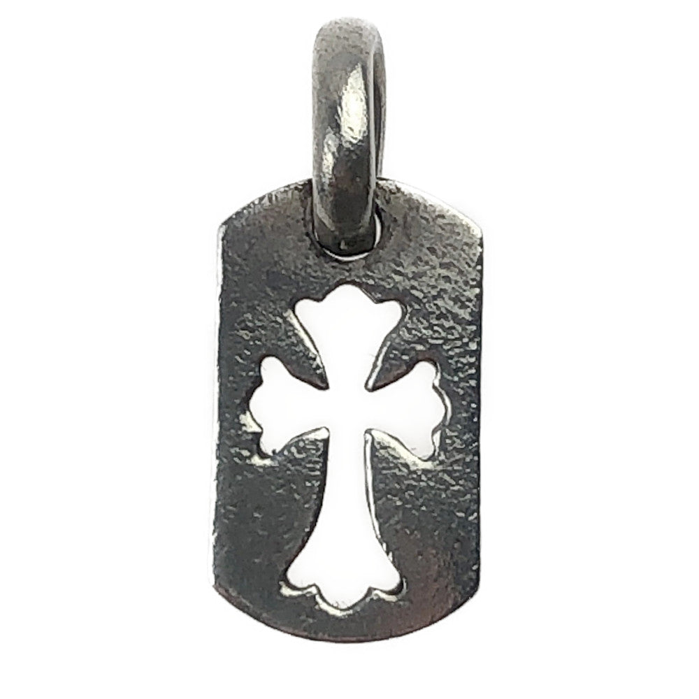 CHROME HEARTS クロムハーツ（原本有） TOG TG TNY CO CRS タイニーカットアウトクロス ドッグタグ チャーム  シルバー系【中古】